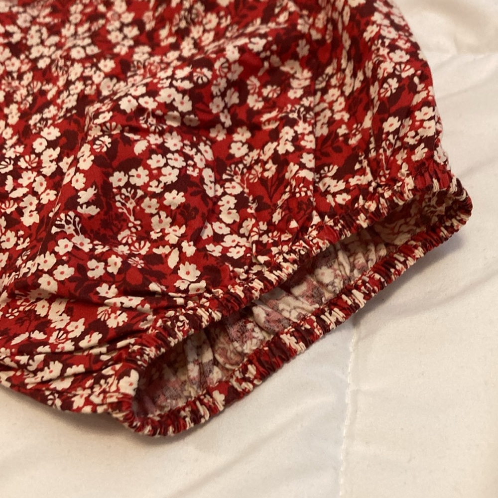 Apiece Apart Mitte Floral Top Red x White Size S - Picture 11 of 11
